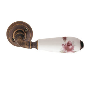 handle door cinzia dec h brass antiqued